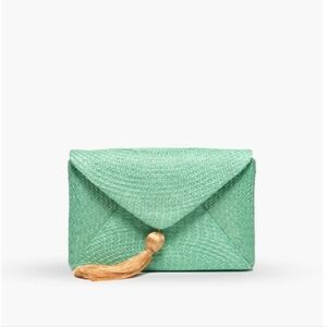 Elegant Green Clutch with Tassel